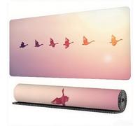 Wild Geese Mouse Pad 1500 x 800 x 3 mm XXL Desk Mat Modern Mouse Mat, Extended Japanese Mousepad, Large Desk Pad with Non-Slip Base and Stitched Edge Office Accessories for Gaming Work Laptop,Model919
