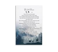 Wild Geese Poem By Mary Oliver Art Canvas Poster Bedroom Living Room Decoration Painting Unframe-style 08x12inch(20x30cm)