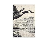 Wild Geese Poem Print By Mary Oliver Canvas Poster Wall Art Poster Suitable for Room Aesthetics And Decoration Bedroom And Living Room Unframe-style 12x18inch(30x45cm)