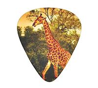 Wild Giraffe Printed Guitar Picks 12 Pack Picks Sampler With Storage Box For Guitar Bass Ukulele 0.46mm