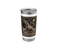 Wild Goat Constellation Tarot Card Celestial Stainless Steel Insulated Tumbler