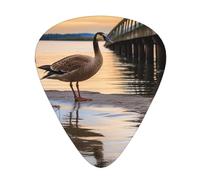 Wild Goose By The Bridge 12 Pack Guitar Plectrums With Storage Case, 0.46/0.71/0.96mm, Including Thin, Medium Thick Guitar Plectrums For Electric Guitars Bass Ukulele