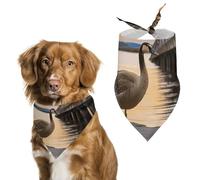 Wild Goose by The Bridge Dog Bandanas - Cute Pet Scarf for Dogs Cats Triangle Kerchief Bibs Soft Breathable Pet Bandanas Fashion Accessory for Puppy Small Medium Large Pets