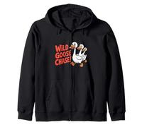 Wild Goose Chase! Funny Duckling Sarcastic Saying Zip Hoodie