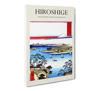 Wild Goose Hill And The Tone River By Utagawa Hiroshige Canvas Print | Gallery Wrapped 30mm Frame Wall Art | 24x16 inches | Ready to Hang | Asian Landscape Picture | Living Room Bedroom Lounge Office