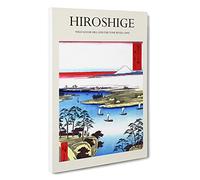 Wild Goose Hill and The Tone River Utagawa Hiroshige Canvas Print | Gallery Wrapped 30mm Frame Wall Art | 30x20 inches | Ready to Hang | Asian Landscape Picture | Living Room Bedroom Lounge Office
