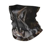 Wild Gray Wolf Unisex Balaclava Breathable Magic Headband Quick Drying Neck Warmer For Soccer Running Climbing