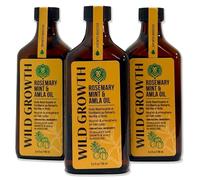 Wild Growth Hair Oil with Rosemary, Mint & Amla Oil - 100 mL x 3 Bundle Pack - Strengthens, Nourishes & Supports Healthy Hair Growth - For All Hair Types