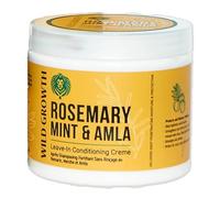 Wild Growth Rosemary Mint & Amla Leave-In Conditioning Crème - 16 oz - Moisturizes, Detangles & Strengthens Hair - Lightweight Daily Leave-In for Growth & Scalp Health - For All Hair Types
