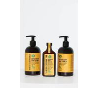 Wild Growth Strengthening Shampoo (12 oz), Conditioner (12 oz) & Hair Oil (100 mL) Bundle - Complete 3-Step Hair Growth System - Moisturizes, Strengthens & Reduces Breakage - Sulfate-Free