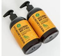 Wild Growth Strengthening Shampoo & Conditioner Bundle - Promotes Healthy Hair Growth, Strengthens, Moisturizes & Softens - Sulfate-Free - 2 x 8 fl oz