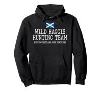 Wild Haggis Hunting Team Funny Scottish Scotland Flag Pullover Hoodie
