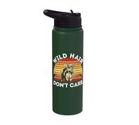 Wild Hair Don't Care Scottish Highland Cows Stainless Steel Insulated Water Bottle