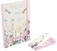 Wild Harmony A4 Notebook & Pen Set - Ruled Journal with Elastic Closure, Matching Pen, Nature-Inspired Design Stationery Gift for Women, Students & Professionals