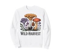 Wild Harvest Cottagecore Mushroom Foraging Sweatshirt