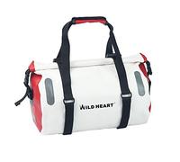 WILD HEART 18L Waterproof Rack Bag for Bicycle with Weld Seam,Shoulder Bag Backpack Professional Cycling Accessories (White)
