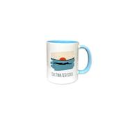 Wild Heart Free Spirit Saltwater Soul Ceramic Mug, 11oz, Baby Blue