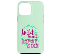 Wild Heart Gypsy Soul Boho Mountain Nature Design Case for iPhone 13 Pro Max