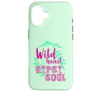 Wild Heart Gypsy Soul Boho Mountain Nature Design Case for iPhone 16