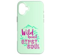 Wild Heart Gypsy Soul Boho Mountain Nature Design Case for iPhone 16 Plus