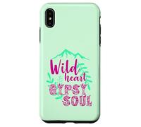 Wild Heart Gypsy Soul Boho Mountain Nature Design Case for iPhone XS Max