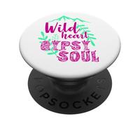 Wild Heart Gypsy Soul Boho Mountain Nature Design PopSockets Adhesive PopGrip