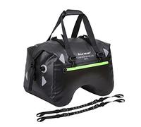 WILD HEART Motorcycle Rear Seat Bag U Shape TPU 50L Waterproof Tail Duffel Bag Motorbike Luggage with Strape，Motorcycle Accessories (Black)