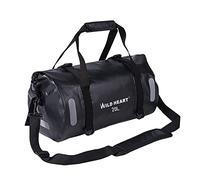 WILD HEART Waterproof Bag Duffel Bag 20L 30L 40L with Welded Seams Shoulder Straps, Mesh Pocket for Kayaking, Camping, Boating,Bycycle,Motorcycle (Black, 40L)