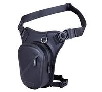 WILD HEART Waterproof Motorcycle Leg Bag, Versatile Chest/Tactical/Leg/Tool/Shoulder/Messenger/Waist Bag PVC with Rope for Outdoor Activities (Black)