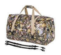 WILD HEART Waterproof Travel Bag PVC500D Double Base with Rope and Inner Pocket 40L 66L 100L for Kayaking, Camping, Boating, Motorcycle, Autumn Leaves, (100L) EU, Waterproof Travel Bag