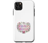 Wild Heart Woman Floral Empowerment Design Case for iPhone 11 Pro Max