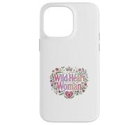 Wild Heart Woman Floral Empowerment Design Case for iPhone 14 Pro Max