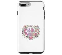 Wild Heart Woman Floral Empowerment Design Case for iPhone 7 Plus/8 Plus