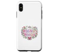 Wild Heart Woman Floral Empowerment Design Case for iPhone XS Max