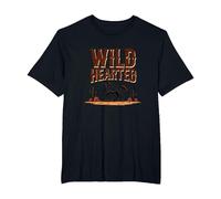Wild Hearted Cowgirls Western Spirit Rustic Desert Horse T-Shirt, Men's Big and Tall, Black, 6X Tall