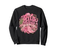Wild Hearts Cant Be Tamed Cowgirl Western Boots Rodeo Sweatshirt