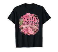 Wild Hearts Cant Be Tamed Cowgirl Western Boots Rodeo T-Shirt