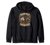 WILD HEARTS SAME CHAOS Raccoon Opossum Gothic Zip Hoodie