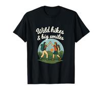 Wild Hikes & Big Smiles Camping Crew Graphic T-Shirt