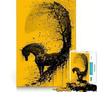 Wild Horse Freedom Nature 1000 Piece Teenager Puzzles Cognitive Boost Fun Tight Lock No Loose Pieces Engaging Way to Pass Free Hours (50x75cm)