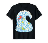 Wild Horse Ocean Wave Herd Running Mustang Lover Art Women T-Shirt