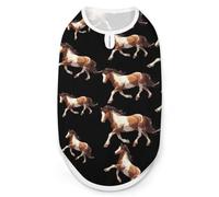 Wild Horse Running Pet Shirt Dogs Tank Vest M | Cats Puppy Pets Shirts Summer Costume Lightweight
