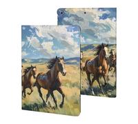 Wild Horses Galloping Slim Case Compatible with iPad 10th 9th 8th 7th Generation 2022 2021 2020 2019 Protective Cover Stand