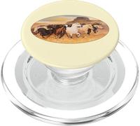 Wild Horses Running Across Southwest Landscape PopSockets PopGrip for MagSafe