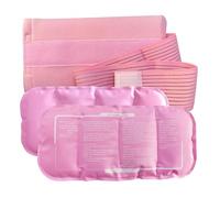 WILD+ Ice Packs for Injuries, Reusable Gel Hot and Cold Compress Therapy Cold Pack with Adjustable Strap, Sports Ice Pack Relief for Joint, Swelling, Bruises(3PCS Pink)