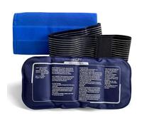 WILD+ Ice Packs for Injuries, Reusable Gel Hot and Cold Compress Therapy Cold Pack with Adjustable Strap, Sports Ice Pack Pain Relief for Sprains, Swelling, Bruises (2 Pieces Set)