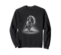 Wild Icelandic horse running freedom strength Sweatshirt
