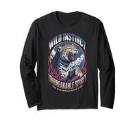 Wild Instinct Unbreakable Spirit Leopard Flame Long Sleeve T-Shirt