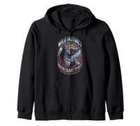Wild Instinct Unbreakable Spirit Leopard Flame Zip Hoodie