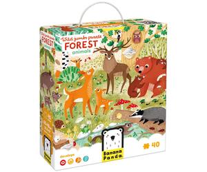 Wild Jumbo Floor Puzzle Forest Animals - Includes 40 Large Jigsaw Pieces with a